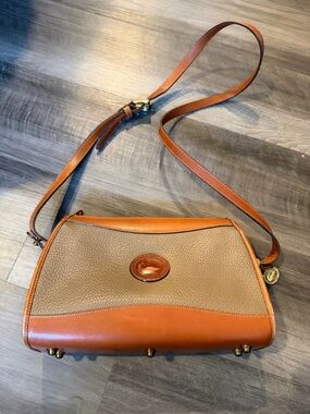 Vintage Dooney & Bourke All Weather Leather Crossbody Bag Made in USA